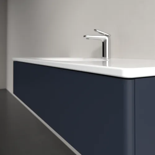 Bild von VILLEROY BOCH Antao Waschbeckenunterschrank, 1 Auszug, 1188 x 256 x 493 mm, Front ohne Struktur, Midnight Blue Matt Lacquer #K03000HG