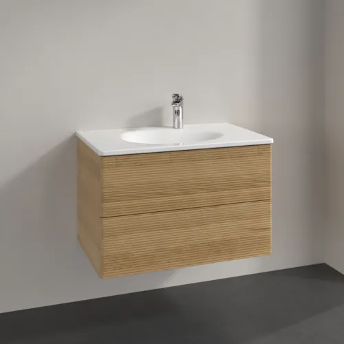 Bild von VILLEROY BOCH Antao Waschbeckenunterschrank, 2 Auszüge, 788 x 504 x 496 mm, Front mit Struktur, Honey Oak #K04100HN