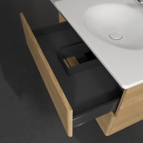 Picture of VILLEROY BOCH Antao Vanity unit, 2 pull-out compartments, 788 x 504 x 496 mm, Front without structure, Honey Oak #K04000HN