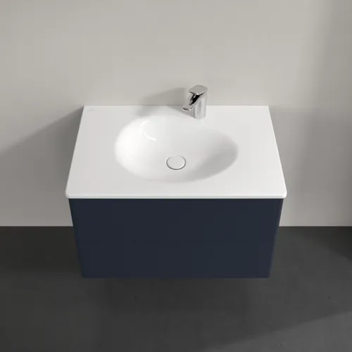 Bild von VILLEROY BOCH Antao Waschbeckenunterschrank, 2 Auszüge, 788 x 504 x 496 mm, Front ohne Struktur, Midnight Blue Matt Lacquer #K04000HG