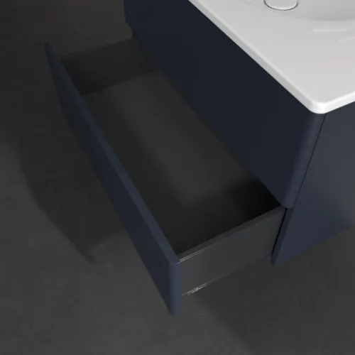 Bild von VILLEROY BOCH Antao Waschbeckenunterschrank, 2 Auszüge, 788 x 504 x 496 mm, Front ohne Struktur, Midnight Blue Matt Lacquer #K04000HG