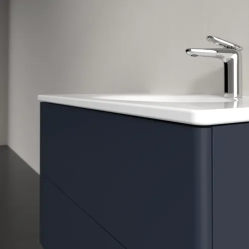 Bild von VILLEROY BOCH Antao Waschbeckenunterschrank, 2 Auszüge, 788 x 504 x 496 mm, Front ohne Struktur, Midnight Blue Matt Lacquer #K04000HG
