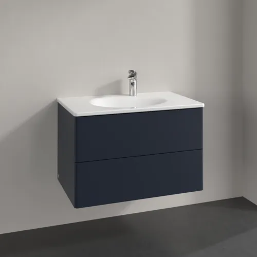 Bild von VILLEROY BOCH Antao Waschbeckenunterschrank, 2 Auszüge, 788 x 504 x 496 mm, Front ohne Struktur, Midnight Blue Matt Lacquer #K04000HG