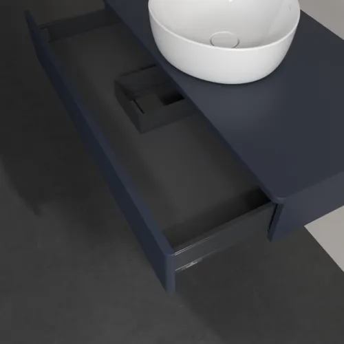 Bild von VILLEROY BOCH Antao Waschbeckenunterschrank, 1 Auszug, 1000 x 190 x 500 mm, Front mit Struktur, Midnight Blue Matt Lacquer / Midnight Blue Matt Lacquer #K09110HG