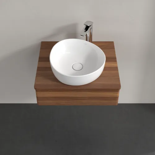 Bild von VILLEROY BOCH Antao Waschbeckenunterschrank, 1 Auszug, 600 x 190 x 500 mm, Front ohne Struktur, Warm Walnut / Warm Walnut #K07052HM