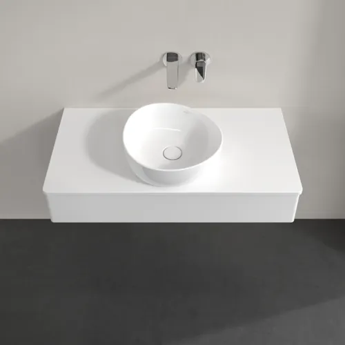 Bild von VILLEROY BOCH Antao Waschbeckenunterschrank, 1 Auszug, 1000 x 190 x 500 mm, Front ohne Struktur, Glossy White Lacquer / Glossy White Lacquer #K09050GF