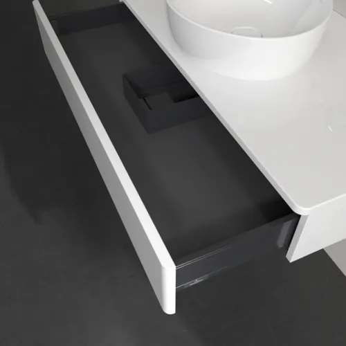 Bild von VILLEROY BOCH Antao Waschbeckenunterschrank, 1 Auszug, 1000 x 190 x 500 mm, Front ohne Struktur, Glossy White Lacquer / Glossy White Lacquer #K09050GF