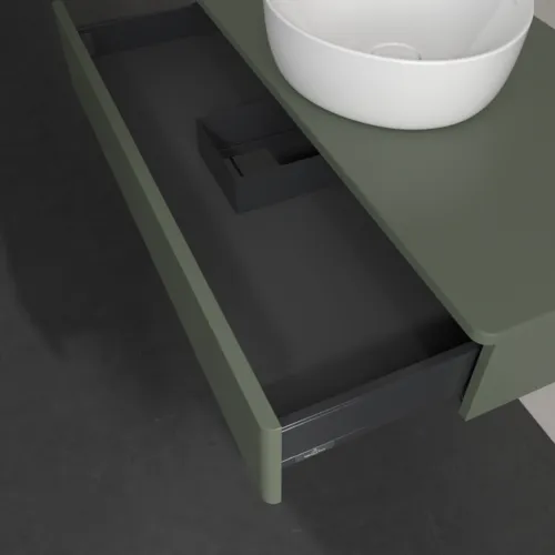 Bild von VILLEROY BOCH Antao Waschbeckenunterschrank, 1 Auszug, 1000 x 190 x 500 mm, Front ohne Struktur, Leaf Green Matt Lacquer / Leaf Green Matt Lacquer #K09010HL
