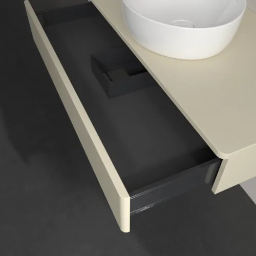 Bild von VILLEROY BOCH Antao Waschbeckenunterschrank, 1 Auszug, 1000 x 190 x 500 mm, Front ohne Struktur, Silk Grey Matt Lacquer / Silk Grey Matt Lacquer #K09010HJ