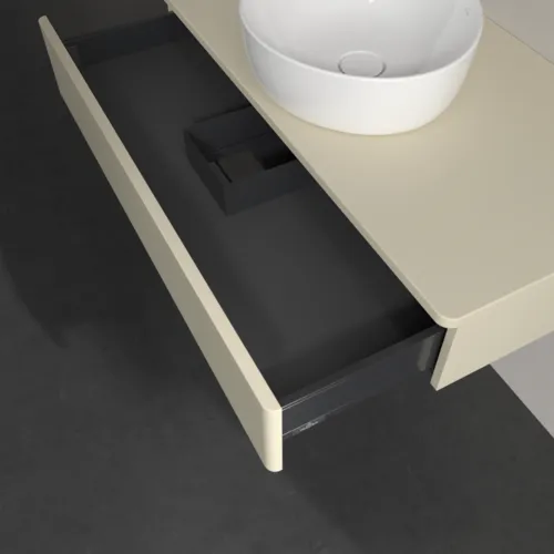 Bild von VILLEROY BOCH Antao Waschbeckenunterschrank, 1 Auszug, 1000 x 190 x 500 mm, Front ohne Struktur, Silk Grey Matt Lacquer / Silk Grey Matt Lacquer #K09010HJ