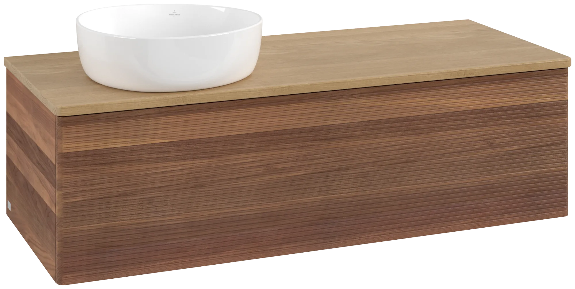 VILLEROY BOCH Antao Vanity unit, 1 pull-out compartment, 1200 x 360 x 500 mm, Front with grain texture, Warm Walnut / Honey Oak #K33111HM resmi