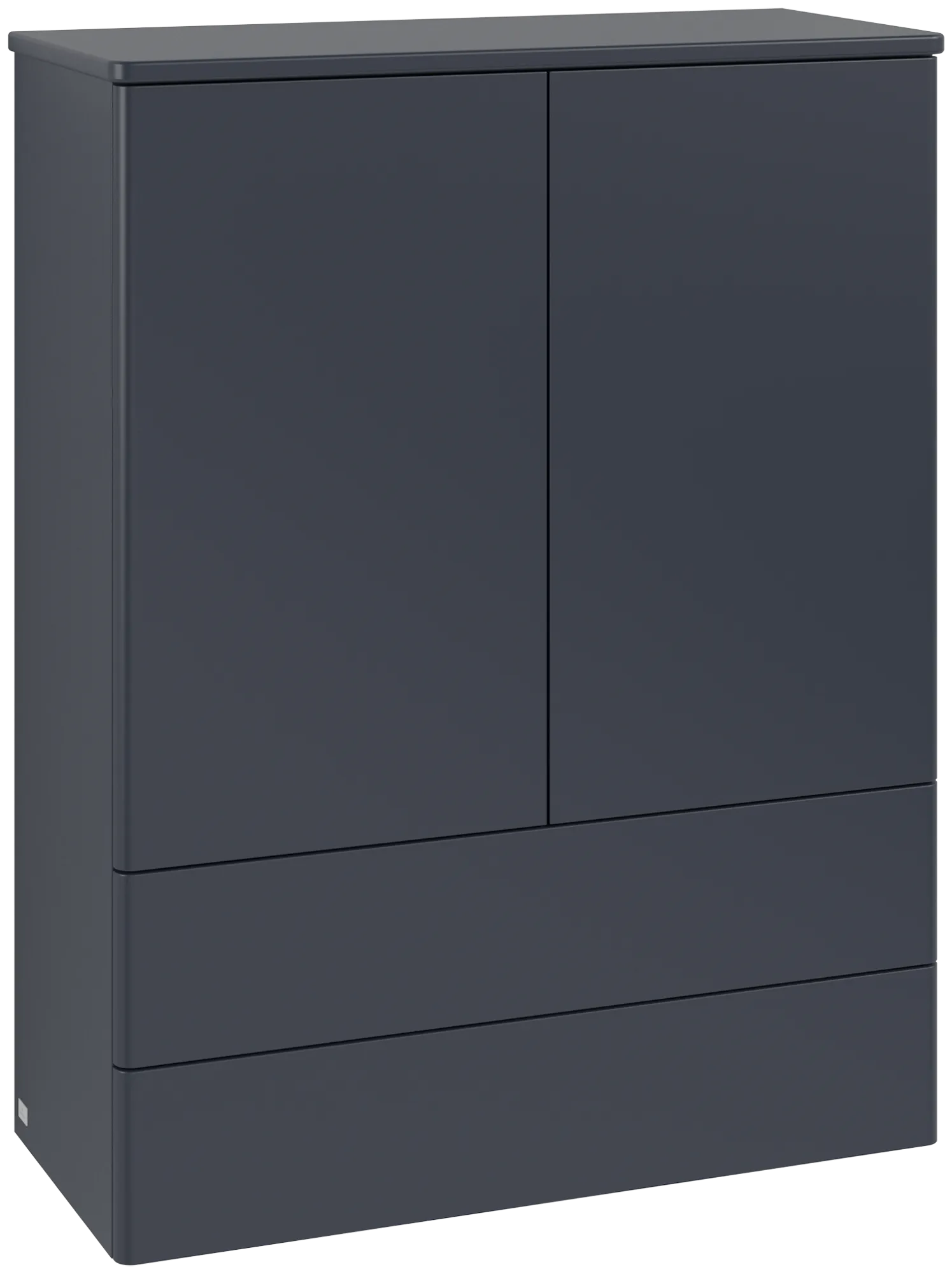 Зображення з  VILLEROY BOCH Antao Highboard, 2 doors, 814 x 1039 x 356 mm, Front without structure, Midnight Blue Matt Lacquer / Midnight Blue Matt Lacquer #K47000HG