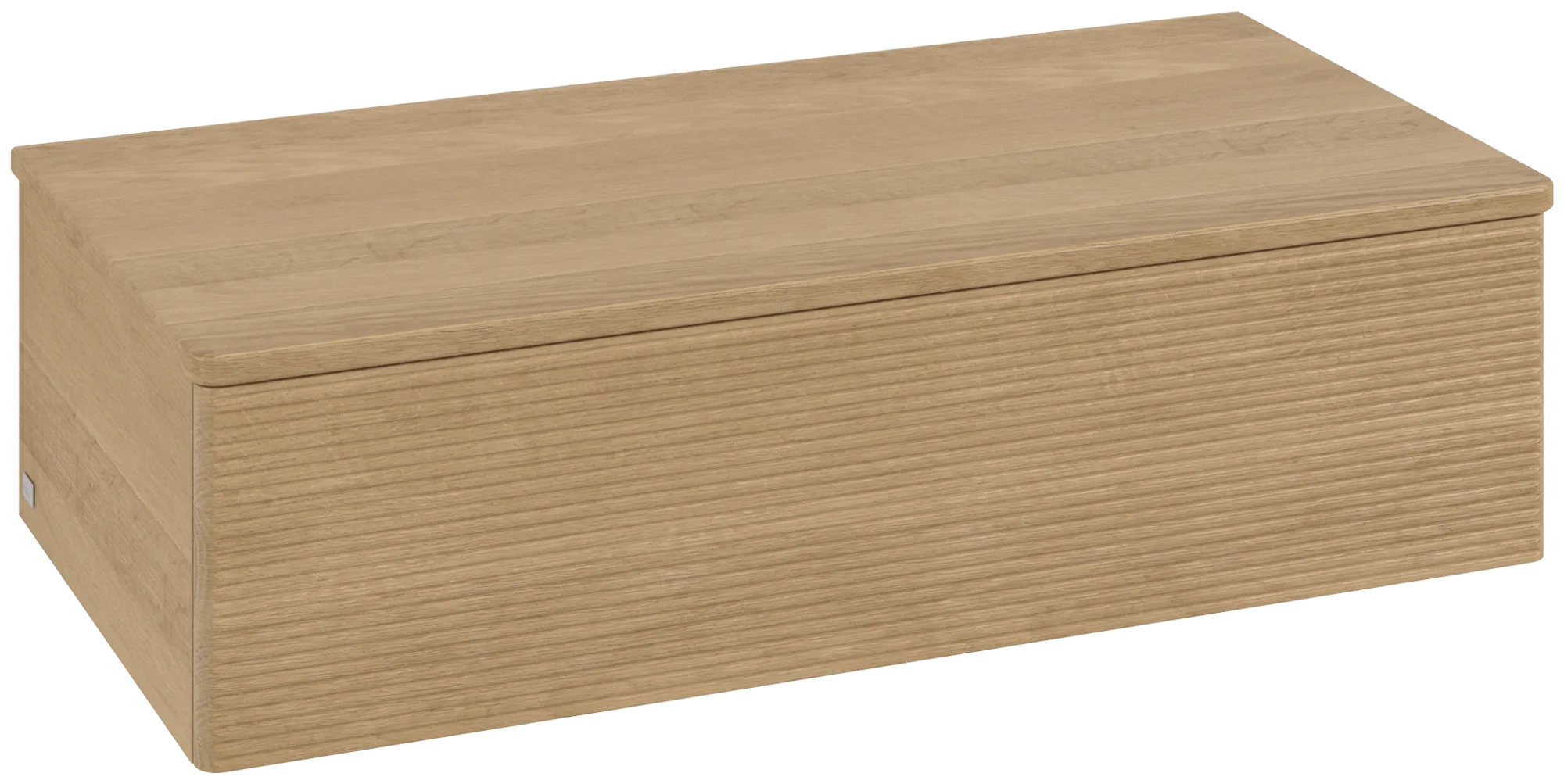 εικόνα του VILLEROY BOCH Antao Sideboard, 1 pull-out compartment, 1000 x 268 x 500 mm, Front with grain texture, Honey Oak / Honey Oak #K40101HN