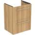 Bild von IDEAL STANDARD i.life S 50cm compact wall hung vanity unit with 2 drawers (separate handles required), natural oak T5291NX