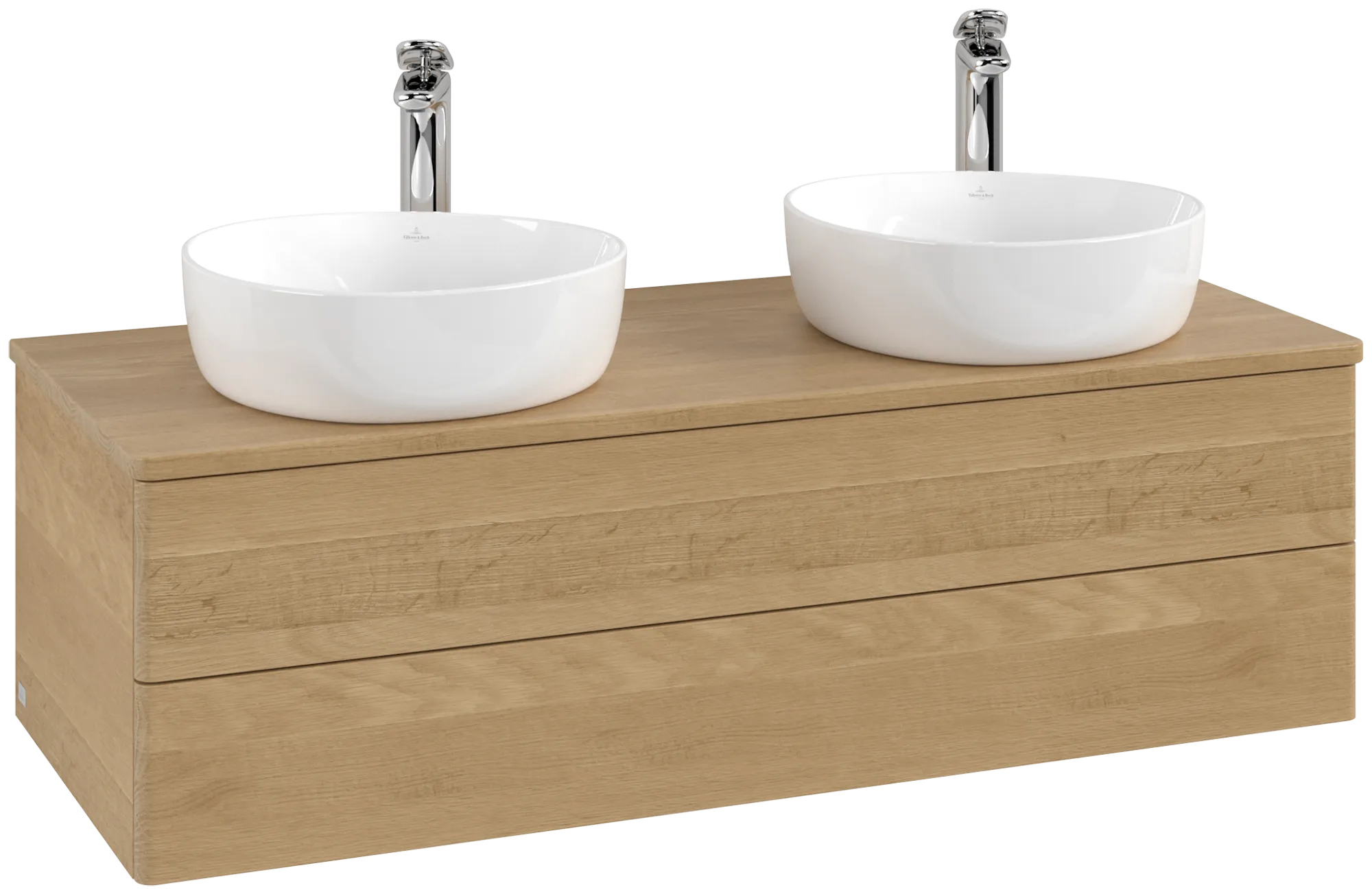 VILLEROY BOCH Antao Vanity unit, with lighting, 2 pull-out compartments, 1200 x 360 x 500 mm, Front without structure, Honey Oak / Honey Oak #L24051HN resmi