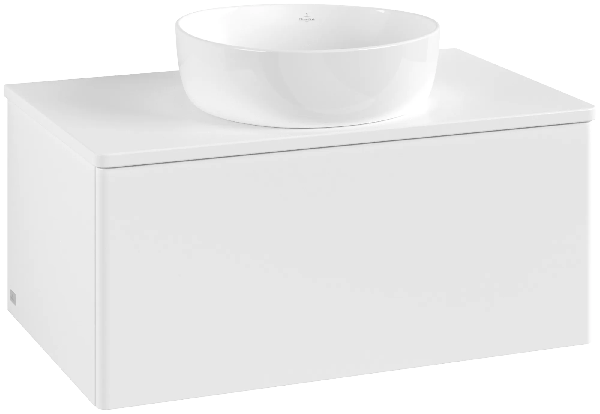 Obrázek VILLEROY BOCH Antao Vanity unit, with lighting, 1 pull-out compartment, 800 x 360 x 500 mm, Front without structure, White Matt Lacquer / White Matt Lacquer #L30050MT