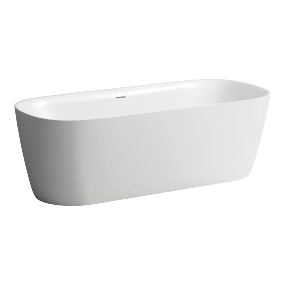 Picture of LAUFEN MEDA Freestanding bathtub, made of Marbond composite material 1800 x 800 x 590 mm #H2201121670001 - 167 - Traffic grey matt outside/white glossy inside