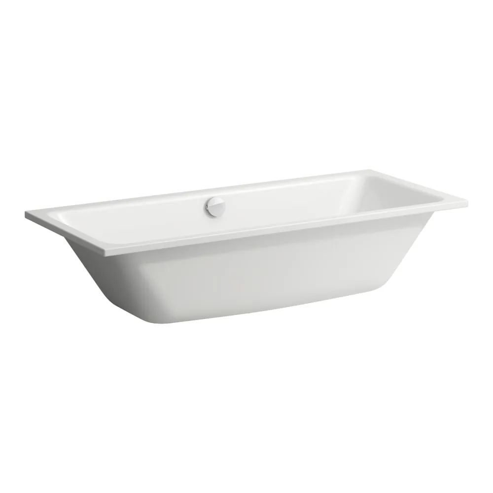 LAUFEN PRO S bathtub, built-in version, rectangular, enamelled steel (3.5 mm), with sound insulation mats to comply with DIN 4109 1700 x 750 x 575 mm #H2261807570401 - 757 - White matt resmi