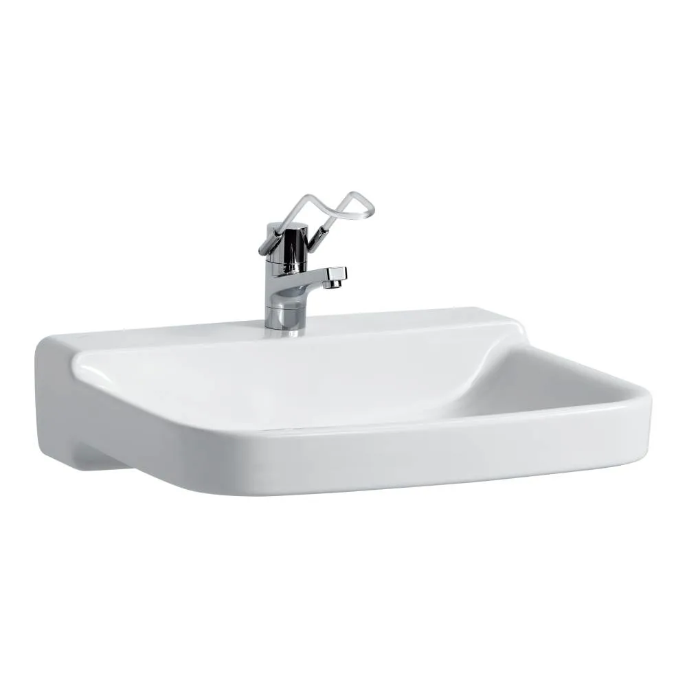 LAUFEN PRO LIBERTY Waschtisch, barrierefrei 650 x 550 x 160 mm #H811953A001421 - A00 - Weiẞ LCC Active (LAUFEN Clean Coat Active)