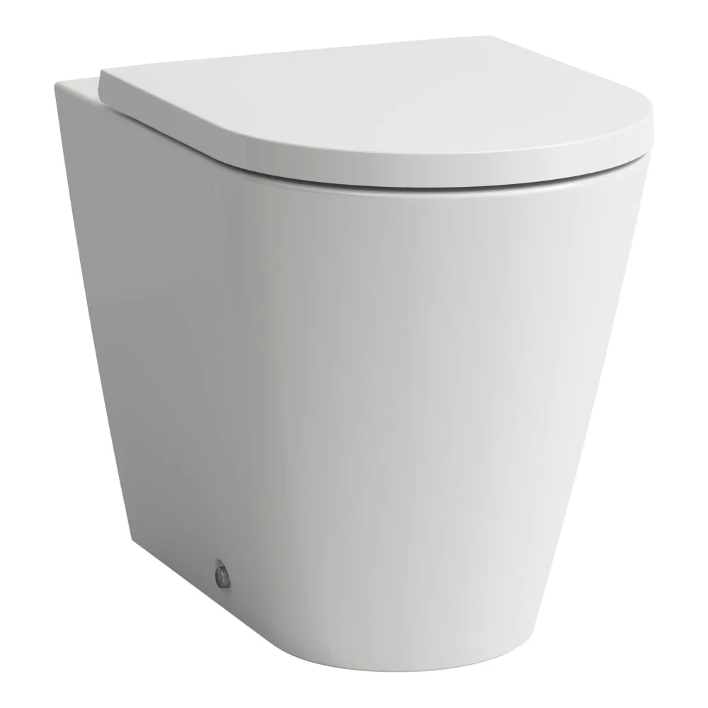 Picture of LAUFEN Kartell LAUFEN Floorstanding WC 'rimless', washdown, without flushing rim, outlet horizontal/vertical 560 x 370 x 430 mm #H8233377590001 - 759 - Matt grey
