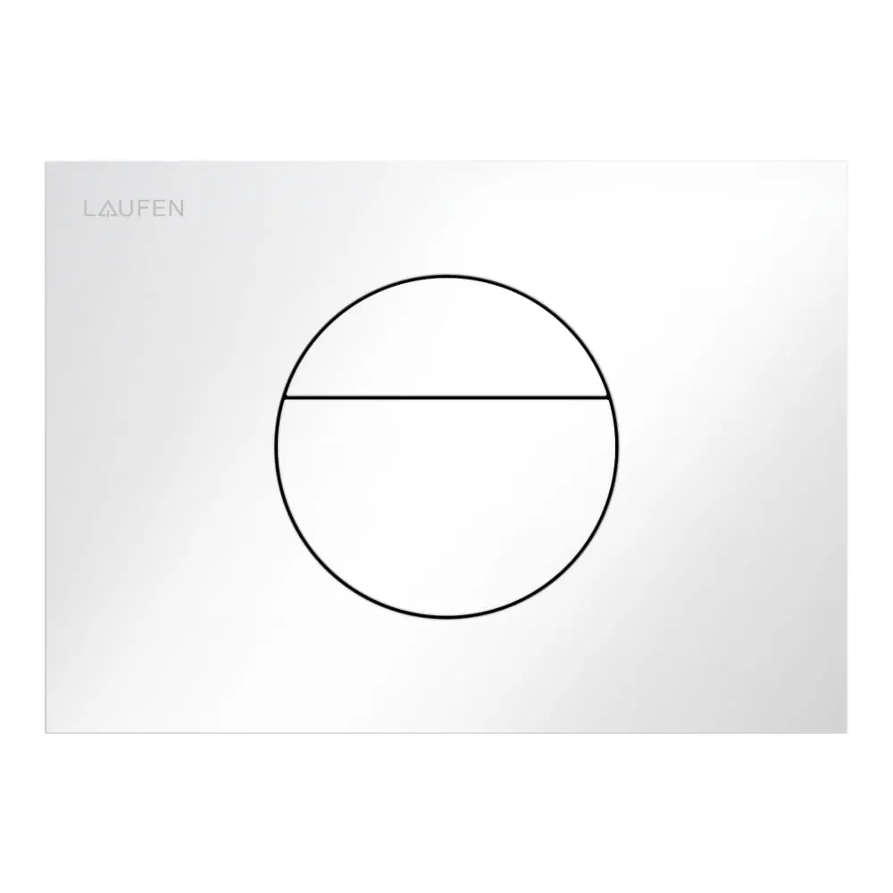 Picture of LAUFEN INEO actuator plate INEO SUNRISE 203 x 6 x 145 mm #H9001120040001 - 004 - Chrome-plated