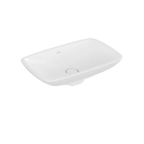Зображення з  VILLEROY BOCH Loop & Friends Surface-mounted washbasin, 585 x 380 x 110 mm, White Alpin CeramicPlus, without overflow #515401R1