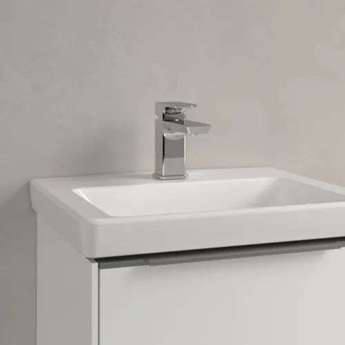 Bild von VILLEROY BOCH Subway 3.0 Handwaschbecken, 450 x 370 x 145 mm, Weiß Alpin CeramicPlus, ohne Überlauf #4370FLR1