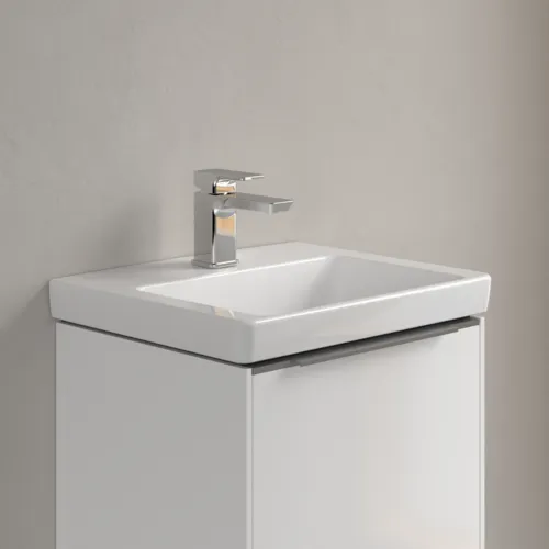 Bild von VILLEROY BOCH Subway 3.0 Handwaschbecken, 450 x 370 x 145 mm, Weiß Alpin CeramicPlus, ohne Überlauf #4370FLR1