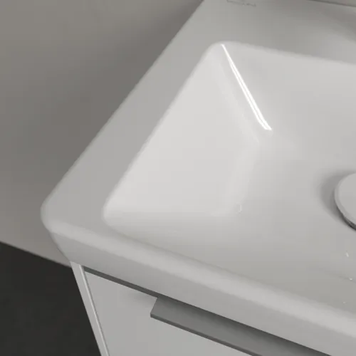 Bild von VILLEROY BOCH Subway 3.0 Handwaschbecken, 450 x 370 x 145 mm, Weiß Alpin CeramicPlus, ohne Überlauf #4370FLR1