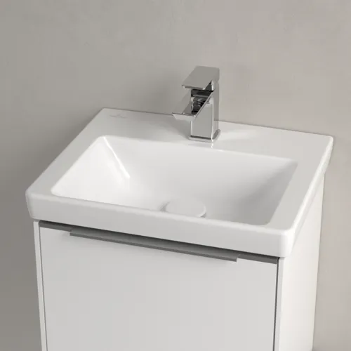 Bild von VILLEROY BOCH Subway 3.0 Handwaschbecken, 450 x 370 x 145 mm, Weiß Alpin CeramicPlus, ohne Überlauf #4370FLR1