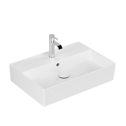 Зображення з  VILLEROY BOCH Memento 2.0 Washbasin, 600 x 420 x 135 mm, White Alpin CeramicPlus, with overflow #4A2260R1
