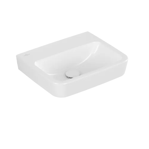 Bild von VILLEROY BOCH O.novo Handwaschbecken, 450 x 370 x 160 mm, Weiß Alpin CeramicPlus, ohne Überlauf, Rückseite und Unterseite geschliffen #43444FR1