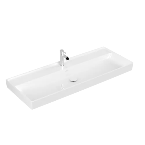 Зображення з  VILLEROY BOCH Collaro Vanity washbasin, 1200 x 470 x 160 mm, White Alpin CeramicPlus, without overflow #4A33C2R1