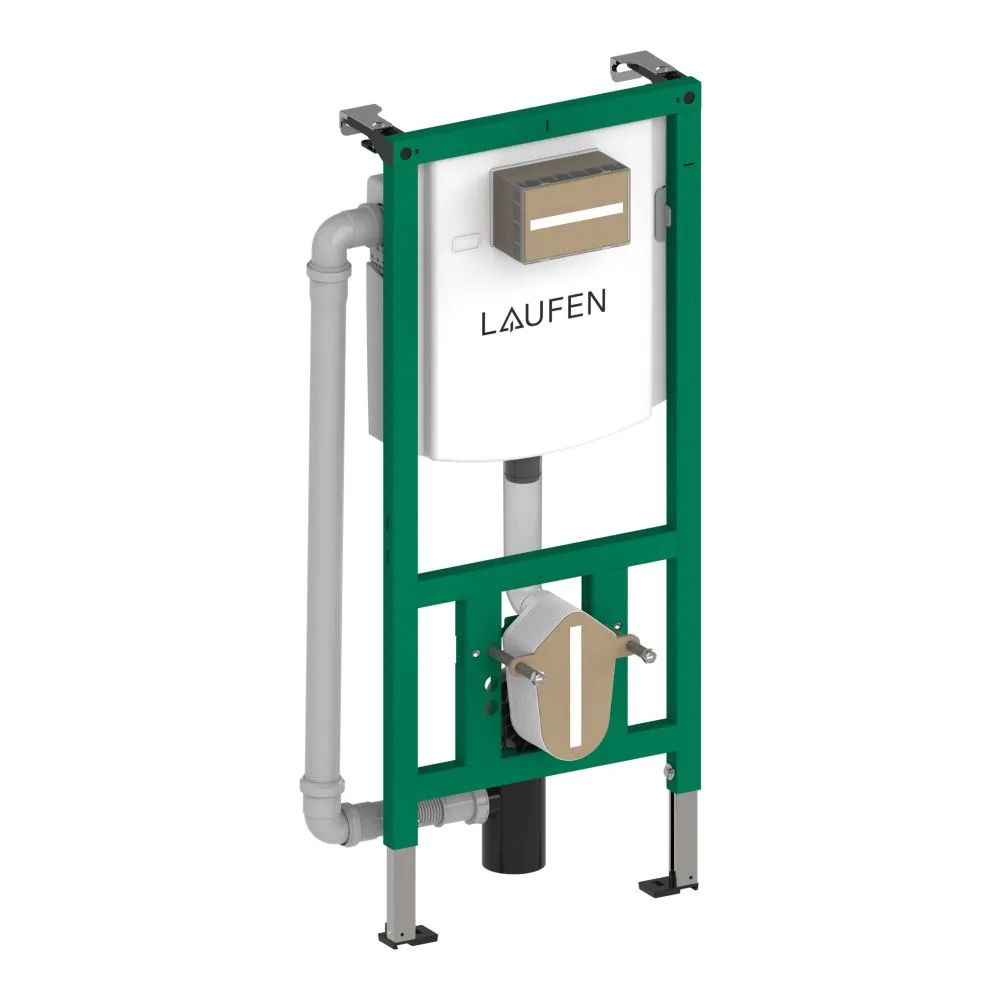 Obrázek LAUFEN INEOLINK Rámový podomítkový modul pro závěsné WC, s ventilem pro přívod vzduchu, do lehké příčky 500 x 135 x 1120 mm #H9201160000001