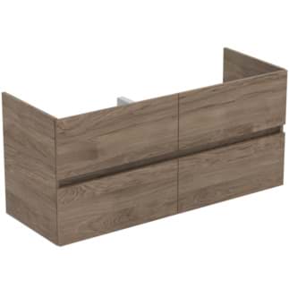 IDEAL STANDARD Eurovit+ 120cm wall mounted vanity unit with 4 drawers, flint hickory #R0267Y9 - Flint hickory resmi
