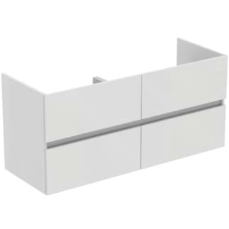 IDEAL STANDARD Eurovit+ 120cm wall mounted vanity unit with 4 drawers, gloss white #R0267WG - Gloss White resmi