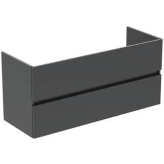 Picture of IDEAL STANDARD Eurovit+ 120cm wall mounted vanity unit with 2 drawers, mid grey #R0266TI - Mid Grey