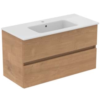 Picture of IDEAL STANDARD Eurovit+ washbasin package #R0575Y8 - Hamilton oak