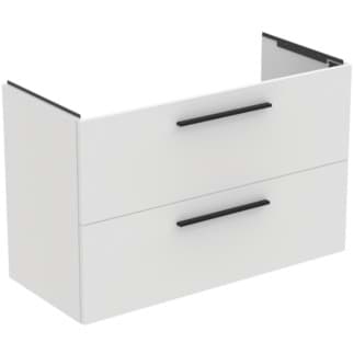 IDEAL STANDARD i.life A 100cm wall hung vanity unit with 2 drawers (separate handles required), matt white #T5257DU resmi