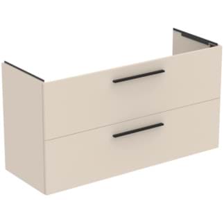 Picture of IDEAL STANDARD i.life A 120cm wall hung vanity unit with 2 drawers (separate handles required), sand beige matt #T5258NF - Matt Sandy Beige