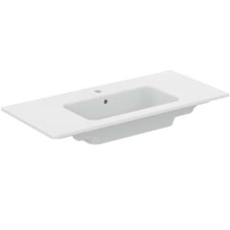 IDEAL STANDARD Eurovit+ 100cm 1 taphole vanity furniture washbasin #T531701 - White resmi