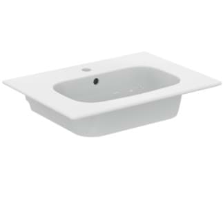 IDEAL STANDARD i.life A 64cm vanity washbasin, 1 taphole #T461901 - White resmi