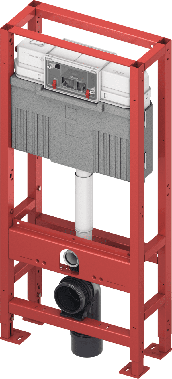 Bild von TECE TECEconstruct WC-Modul mit Uni-Spülkasten, vier Standfüße, Bauhöhe 1120 mm #9500393