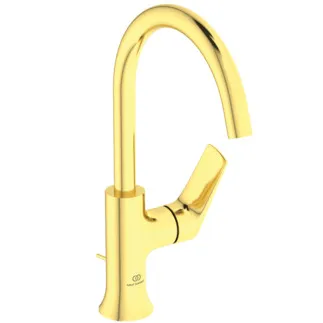 Bild von IDEAL STANDARD La Dolce Vita Waschtischarmatur hoher Auslauf, Ausladung 169mm #BD657A2 - Brushed Gold