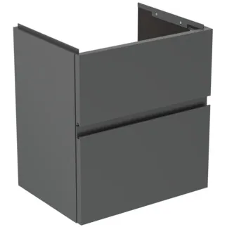 Bild von IDEAL STANDARD Finesse Möbelwaschtischunterschrank 500x375mm, mit 2 Softclose Auszügen #E3378Y2 - Anthrazit matt