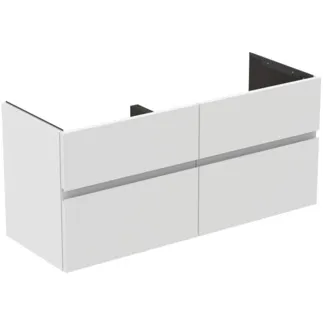 Bild von IDEAL STANDARD Finesse Möbeldoppel-Waschtischunterschrank 1200x440mm, mit 4 Softclose Auszügen #E3390Y1 - Weiß matt