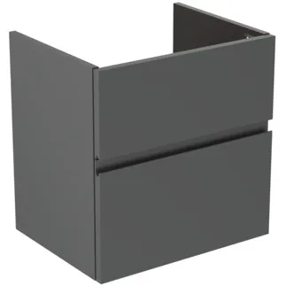 Bild von IDEAL STANDARD Finesse Möbelwaschtischunterschrank 530x409mm, mit 2 Softclose Auszügen #E3409Y2 - Anthrazit matt