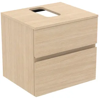 Bild von IDEAL STANDARD Finesse Waschtischunterschrank 602x505mm, mit 2 Softclose Auszügen, mit Waschtischplatte #E3496US