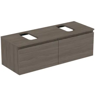 Bild von IDEAL STANDARD Finesse Waschtischunterschrank 1202x440mm, mit 2 Softclose Auszügen, mit Waschtischplatte #E3475UR