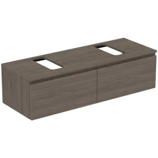 Bild von IDEAL STANDARD Finesse Waschtischunterschrank 1402x505mm, mit 2 Softclose Auszügen, mit Waschtischplatte #E3495UR